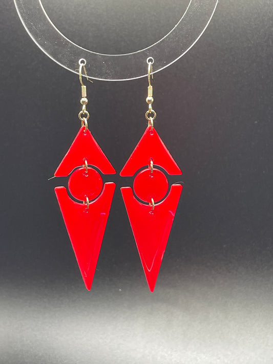 Neon Blood Red Daggers