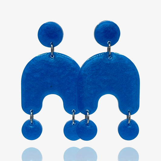 Watery Blue Bubblers Studs