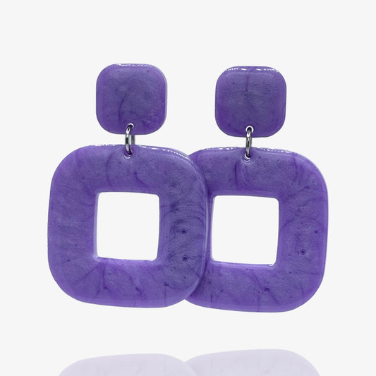 Pastel Purple Squorcle Studs