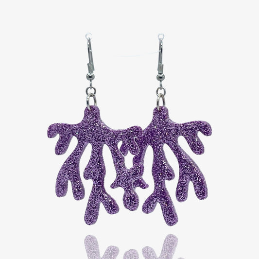 Purple Glitter Coral
