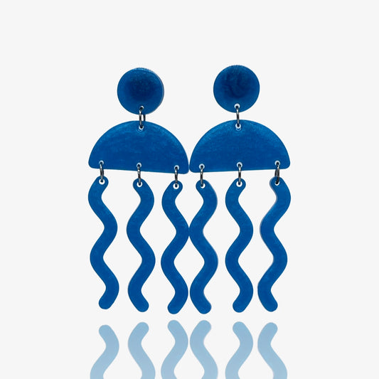 Watery Blue Jellies Studs