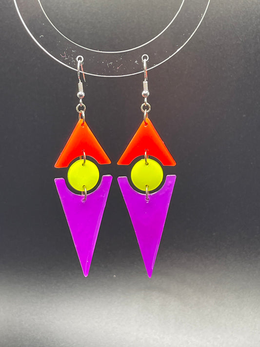 Neon Red / Yellow / Purple Daggers