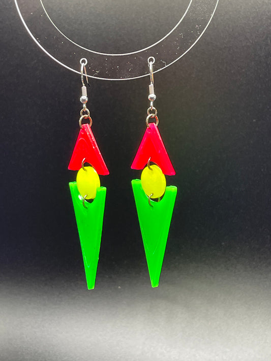 Neon Pink / Yellow / Green Daggers