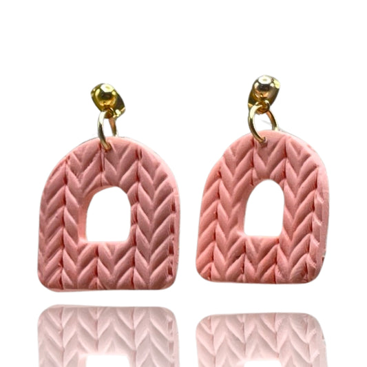 Pink Knit Arch Donuts