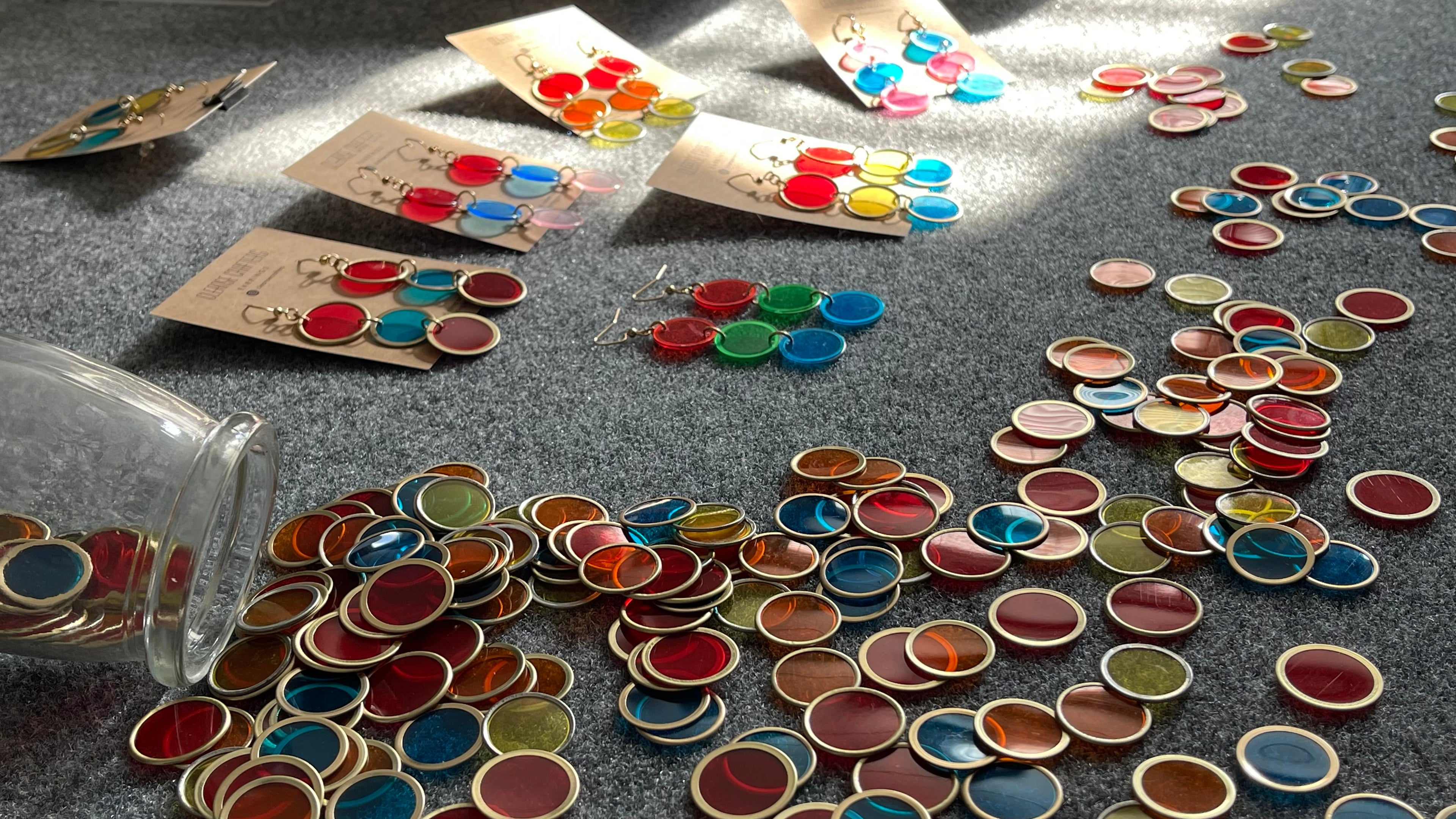 bingo chips and bingo chip earrings