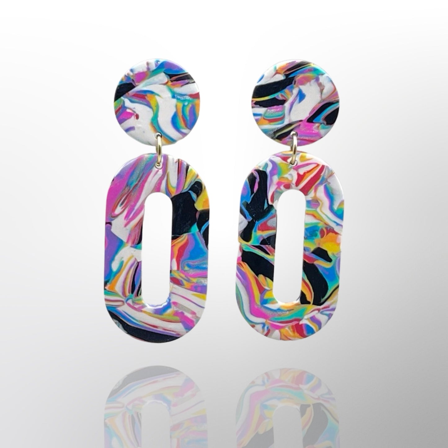 Small Link Studs - Zebracorn