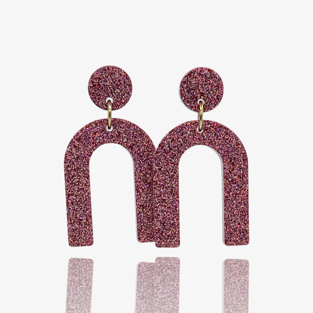 Pink Glitz Uhoo Studs