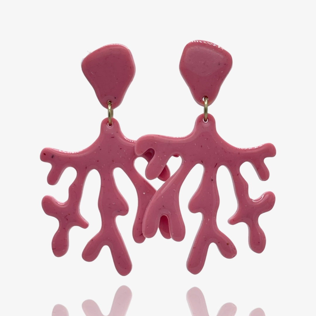 Pink Coral Studs