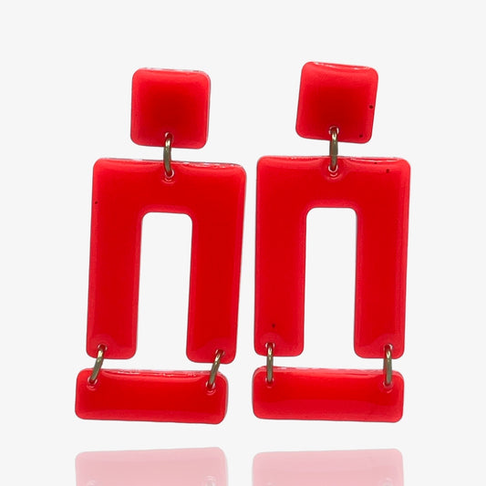 Neon Red Gates Studs