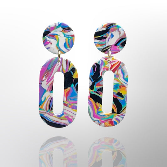 Small Link Studs - Zebracorn